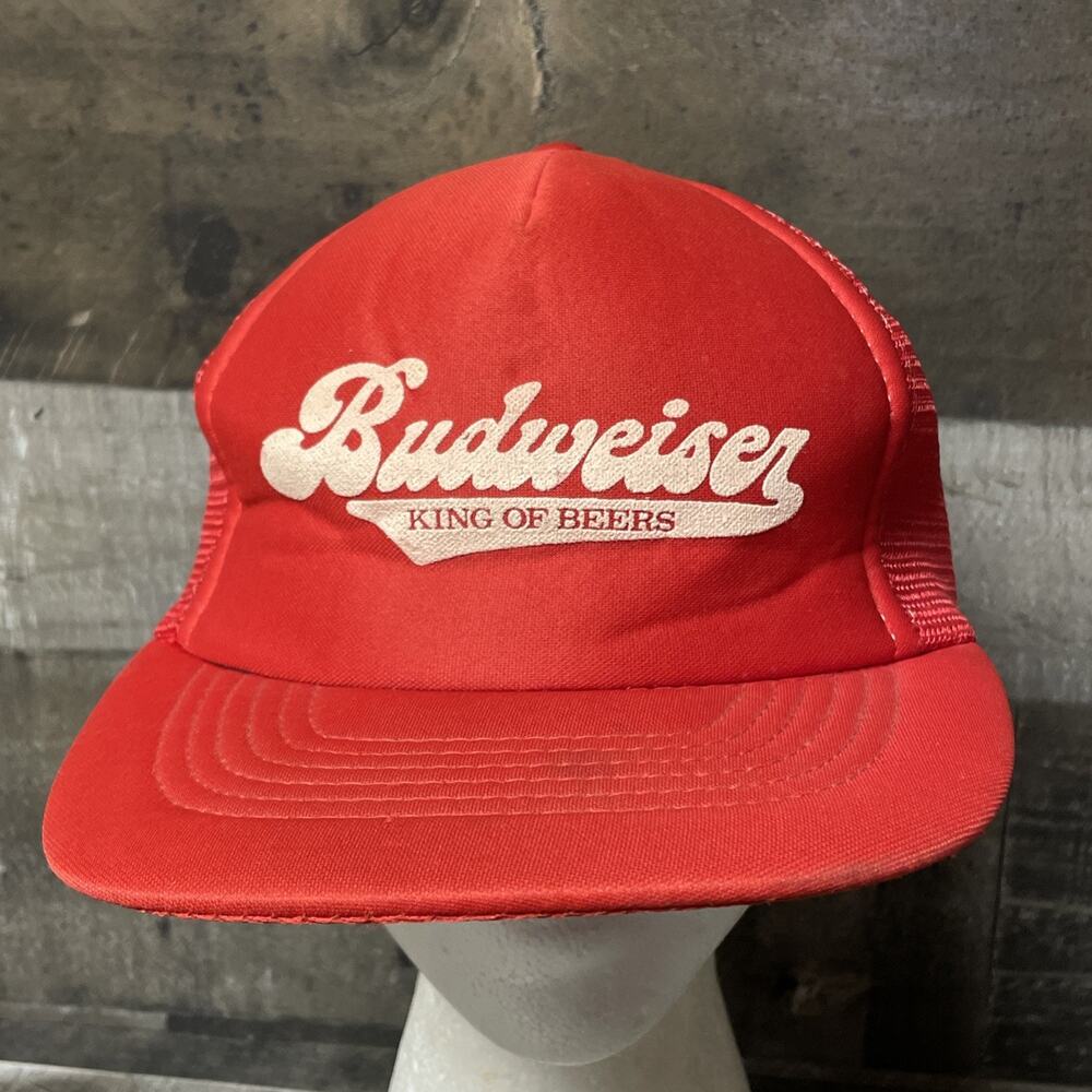 Vintage BUDWEISER King of Beers Hat Designer Products OSFA Read Desc